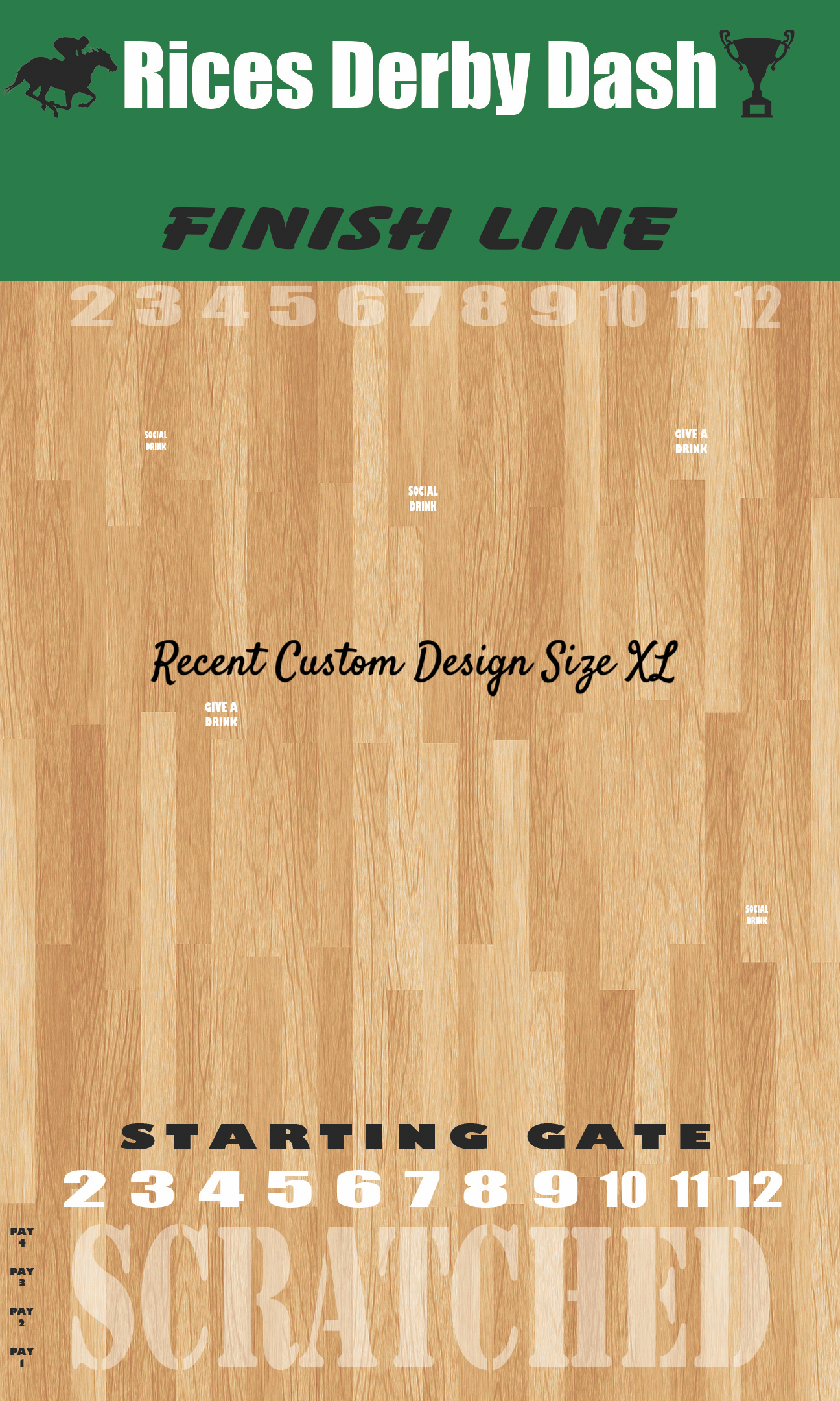 The Horse Race Game Plain Theme