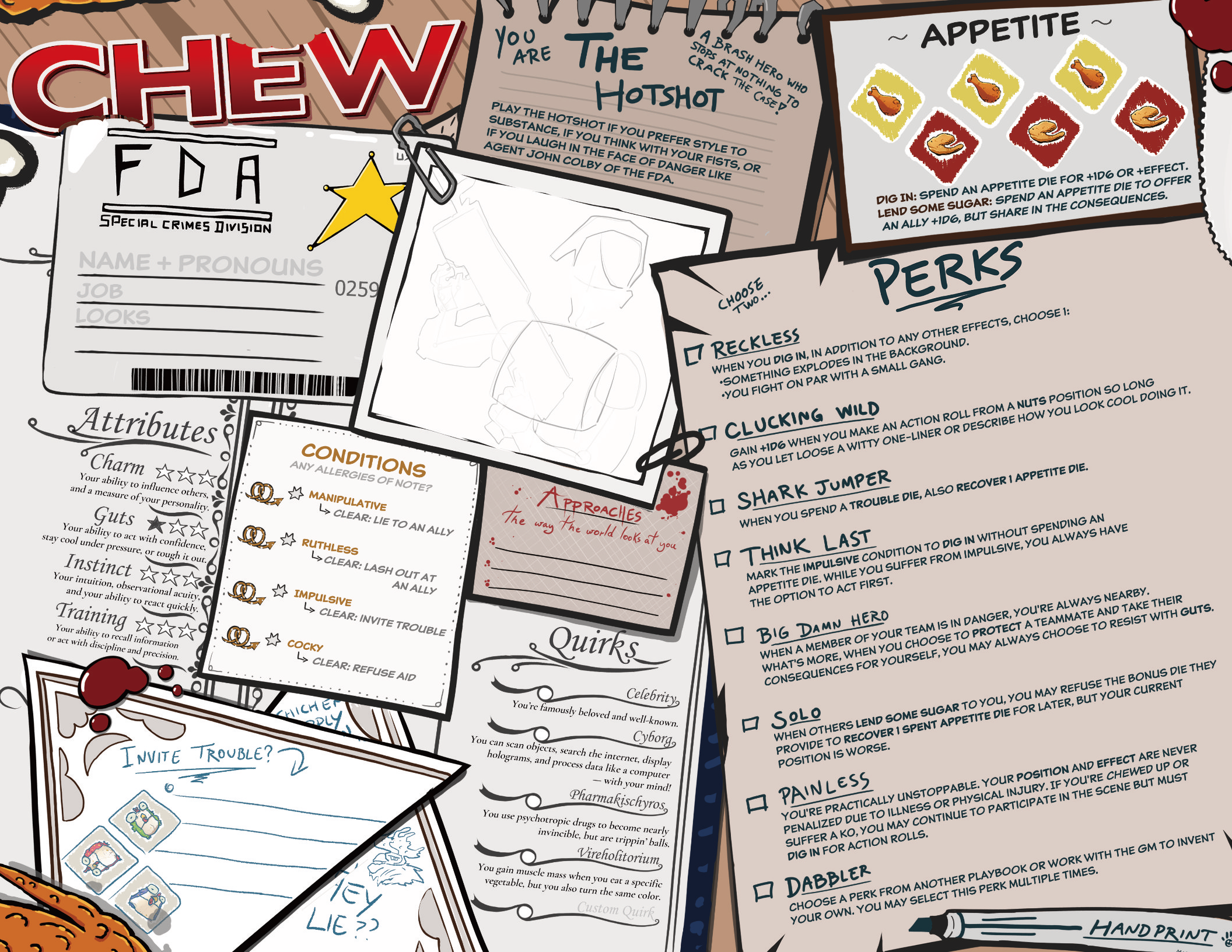 CHEW: Character Menus (RPG Supplement)
