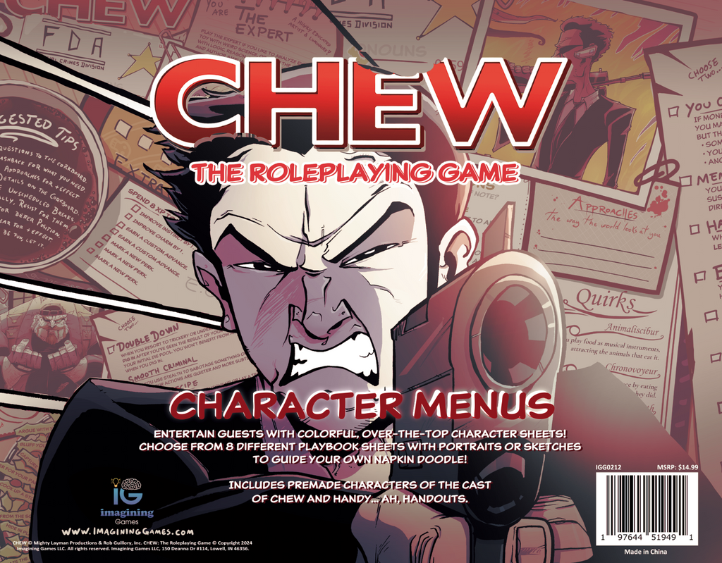 CHEW: Character Menus (RPG Supplement)