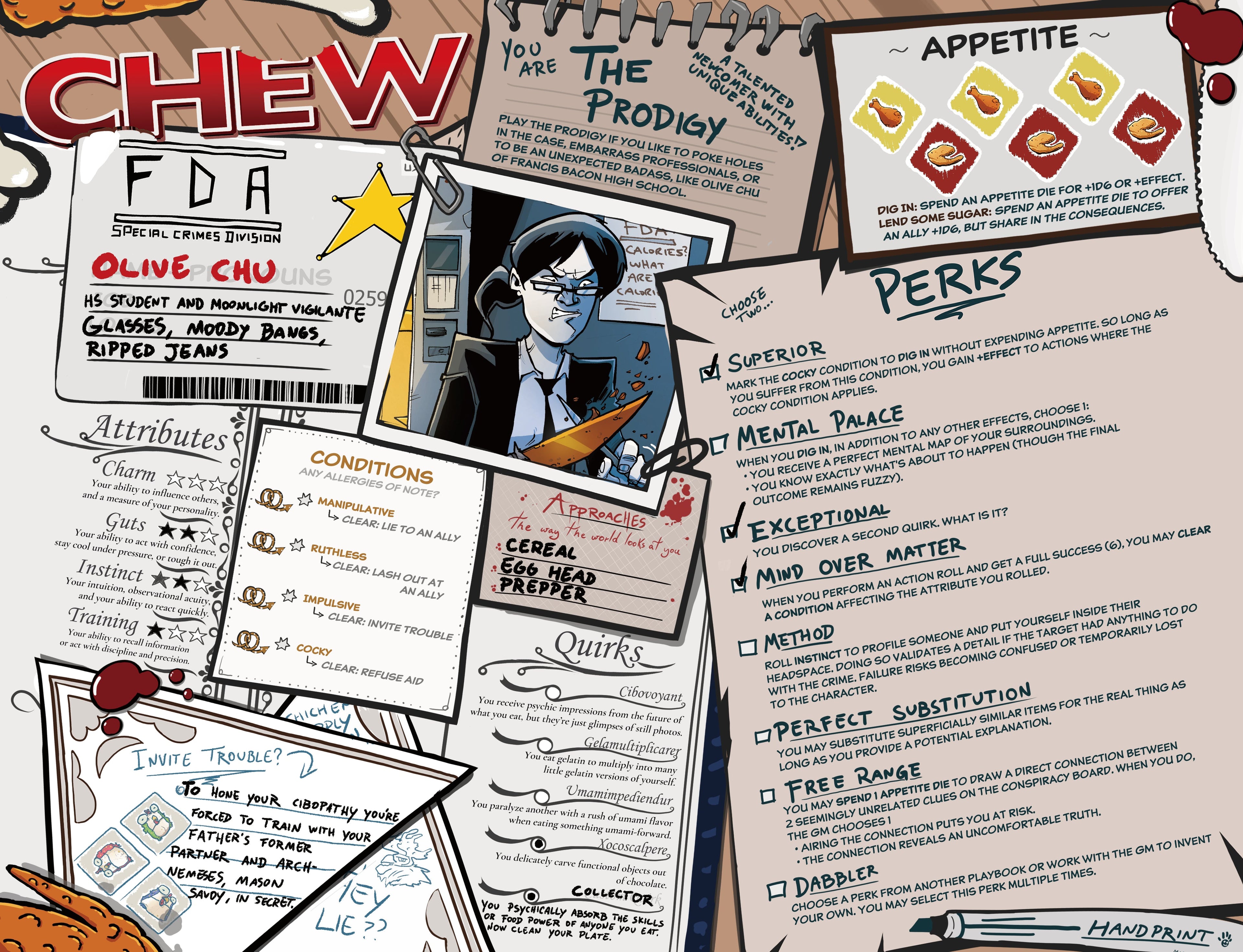 CHEW: Character Menus (RPG Supplement)