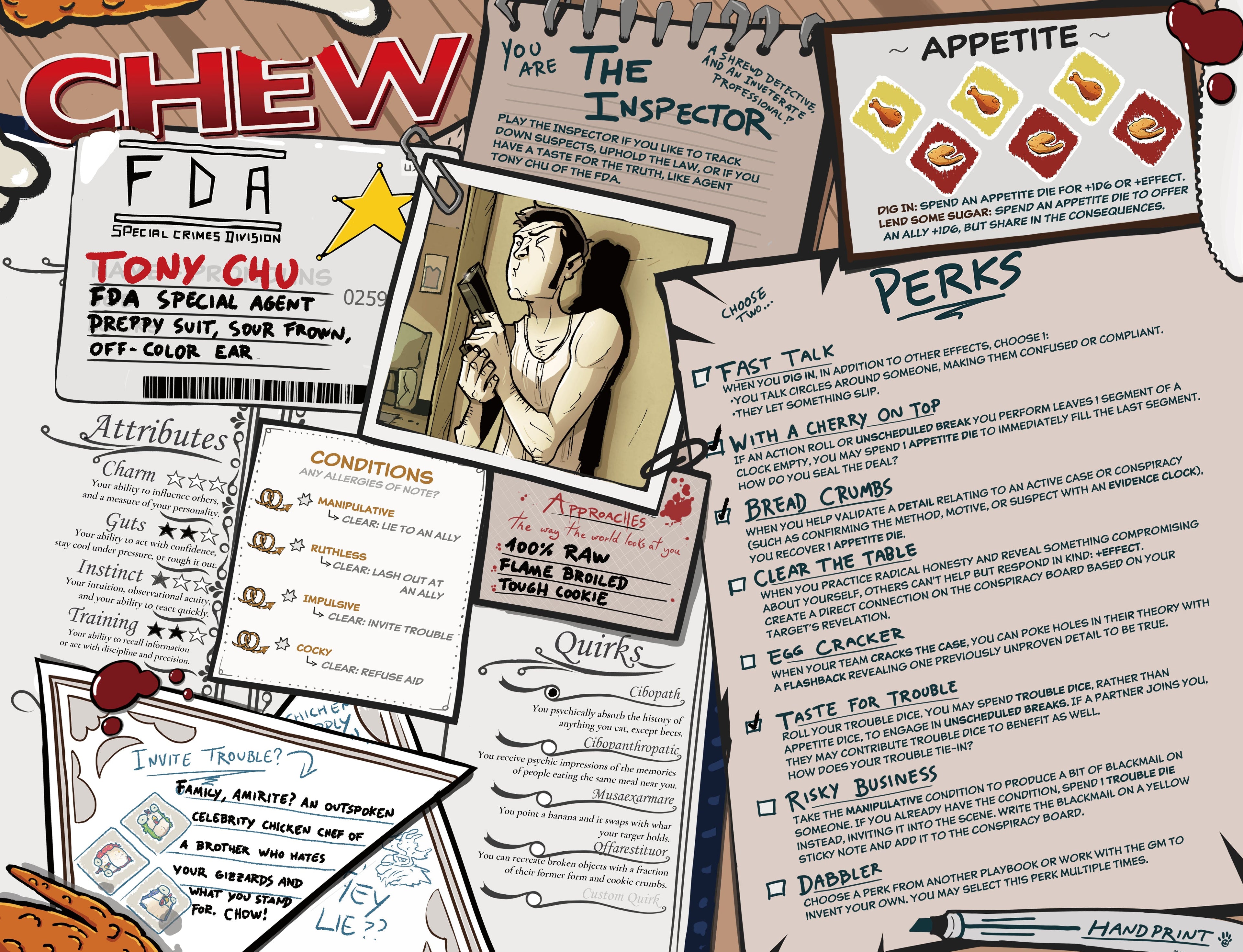 CHEW: Character Menus (RPG Supplement)