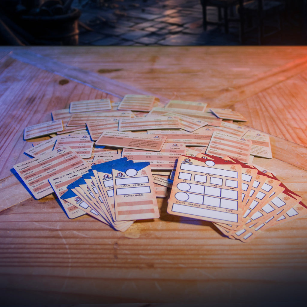 5th Edition Rules Pack - D&D 5e Magnetic Charts & Trackers for Game Master Screen