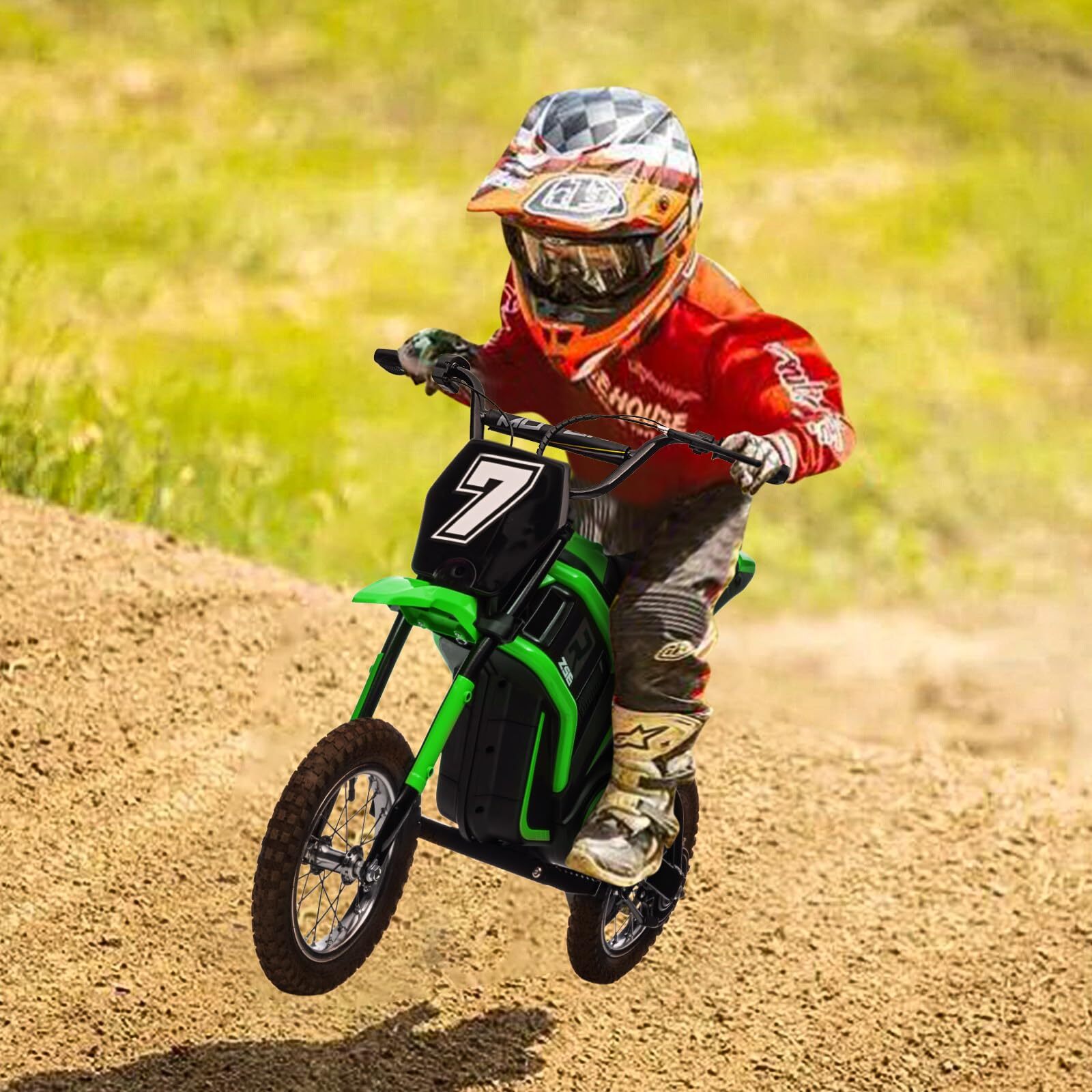 24V Electric Ride-On Kids Dirt Bike Motocross Motorcycle