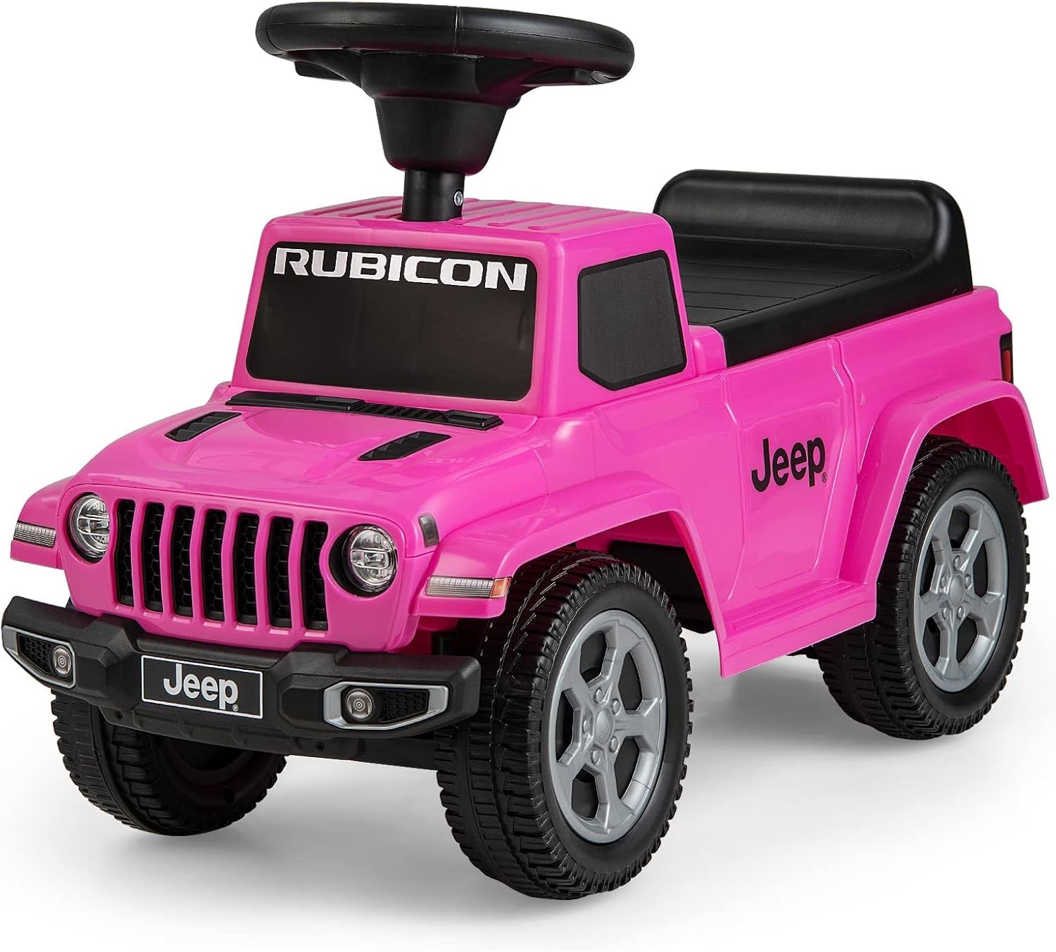 Licensed Jeep Foot-to-Floor Toddler Ride-On Push Car with Engine Sound