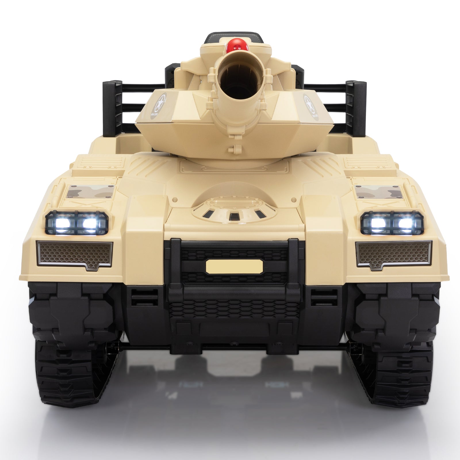 24V Ride-On Thunder Tank Car with Fighting Cannon and Rotating Turret