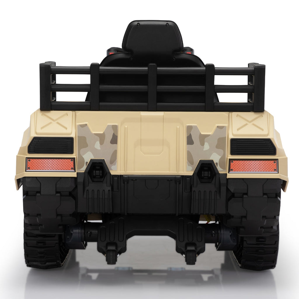 24V Ride-On Thunder Tank Car with Fighting Cannon and Rotating Turret