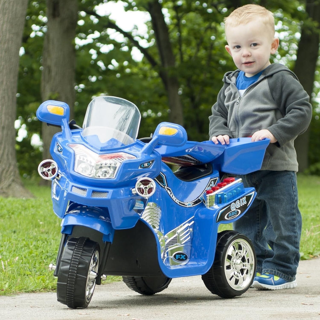 Battery-Powered 3-Wheel Ride-On Motorcycle Trike for Kids