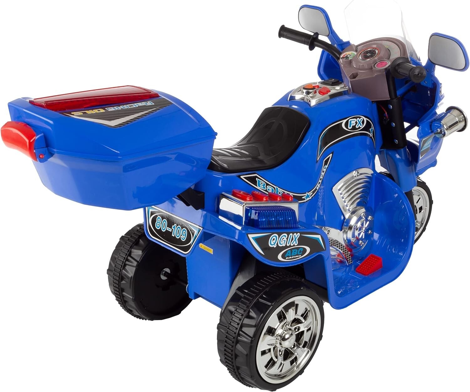 Battery-Powered 3-Wheel Ride-On Motorcycle Trike for Kids