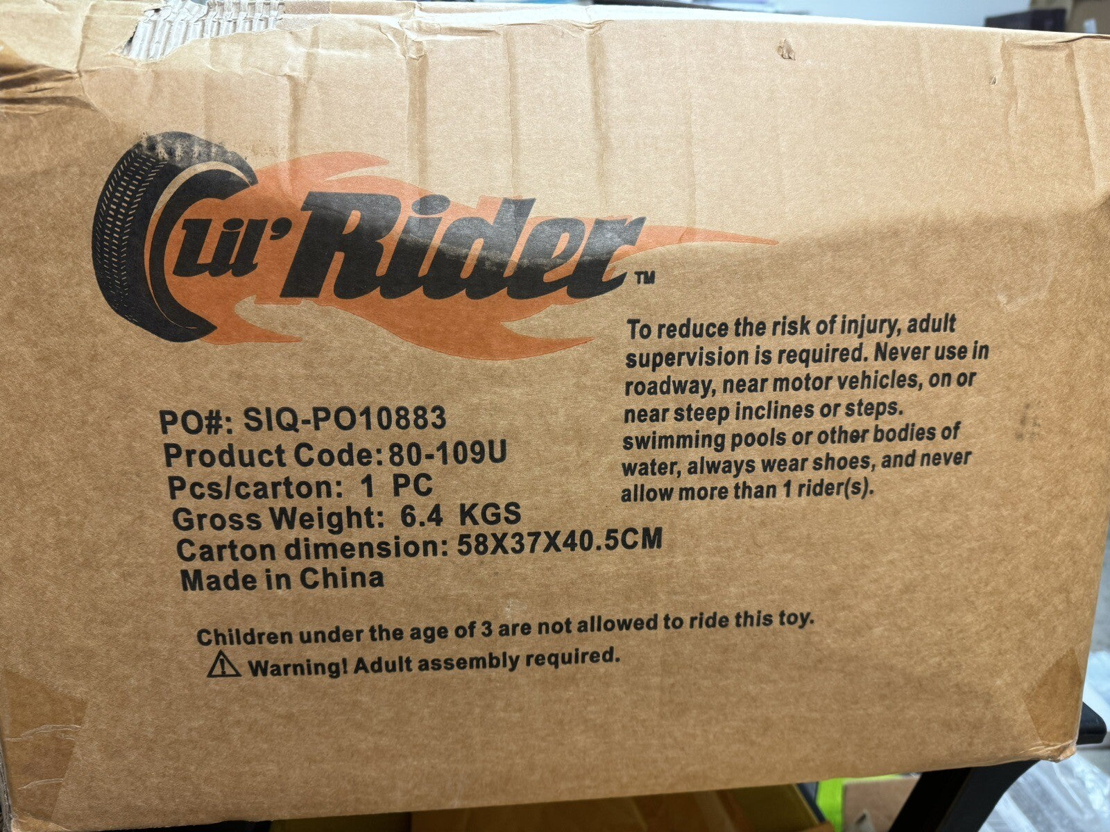 Battery-Powered 3-Wheel Ride-On Motorcycle Trike for Kids