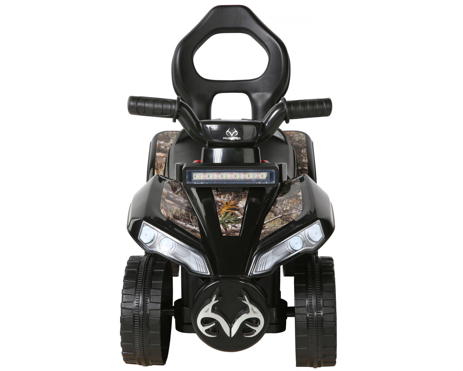 Camo Ride-On Toy Car with Storage Seat and 3 Animal Sounds