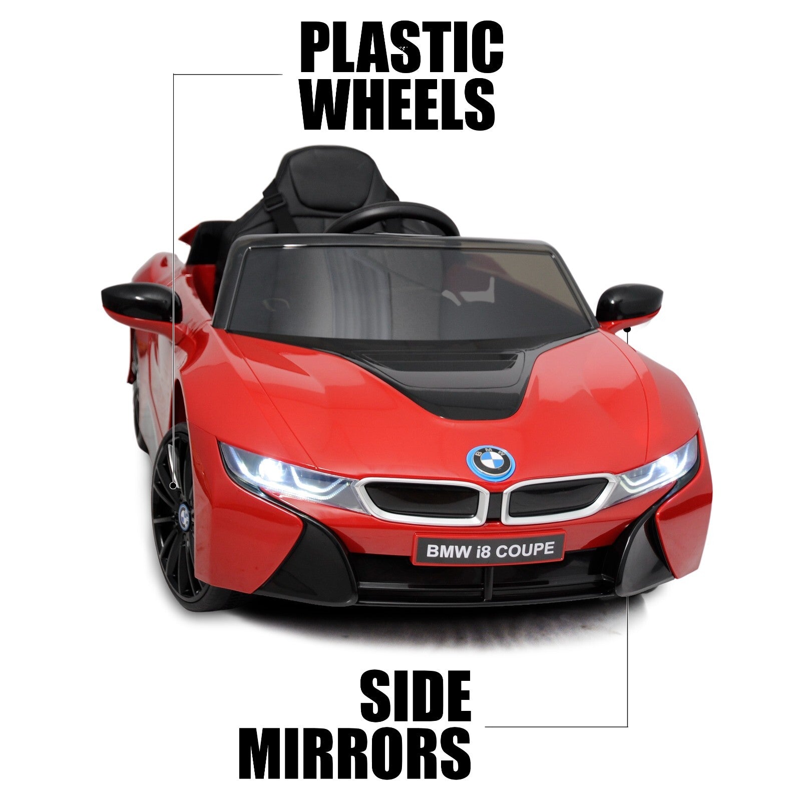 12V Licensed BMW Kids Ride-On Coupe with RC, MP3, and Single Seat in Multiple Colors