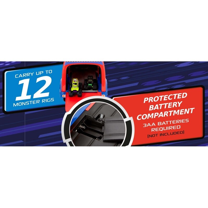 Interactive Monster Truck Ride-On Toy Carrier for Kids Ages 1-3, Supports up to 44 lbs, Unisex