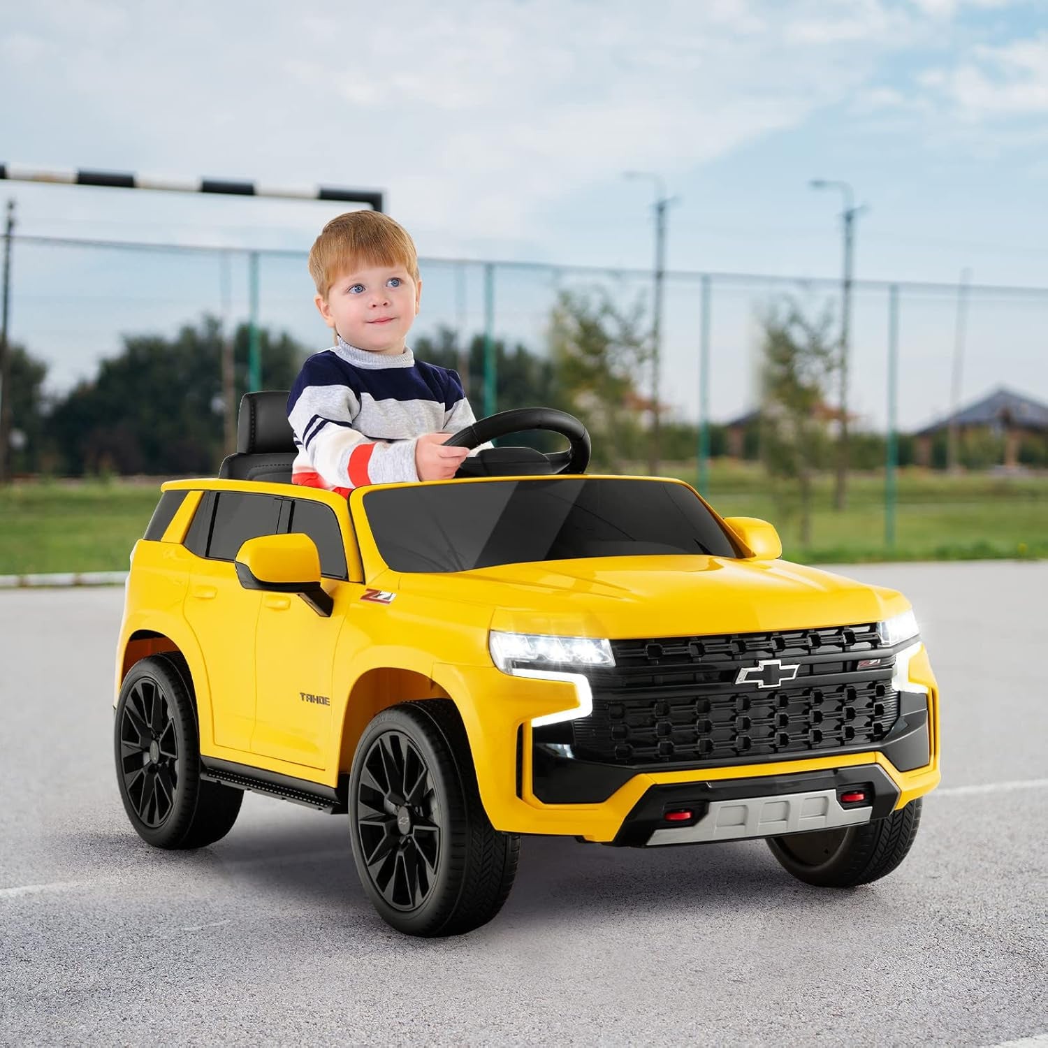 12V Licensed Chevrolet Tahoe Electric Ride-On Truck for Kids